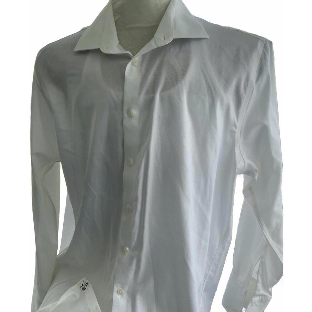 Michael Kors Shirt Mens Extra‎ Large 18 34/35 White Button Down Up Long Sleeve